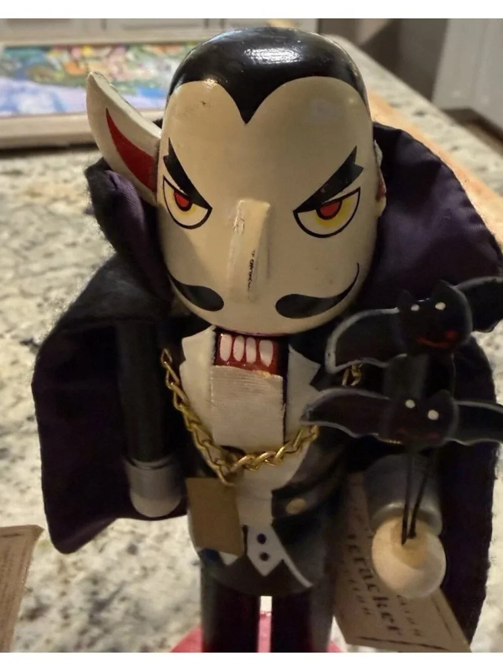 Dracula Vampire Frankenstein Halloween Nutcracker Set Limited Target 2010 Read